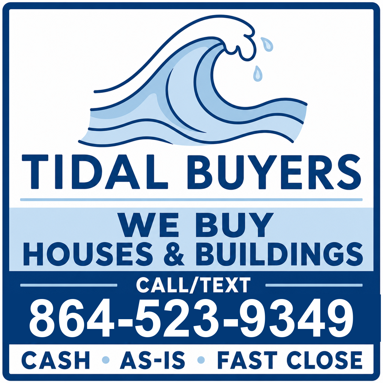 Tidal Buyers: We Buy Houses & Buildings, Cash, As-Is, Fast Close
